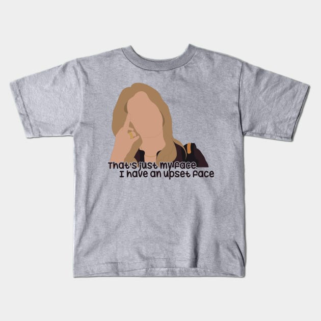 Upset Face, Jen Harding finger Dead to me Kids T-Shirt by Wenby-Weaselbee